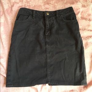 American Apparel Pencil Denim Miniskirt S